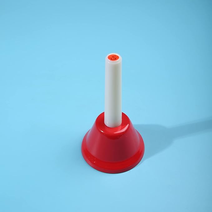 8 Note Hand bells, Colorful Handbells Musical Instrument for Kids Adults School Church Wedding-CubbioJoy