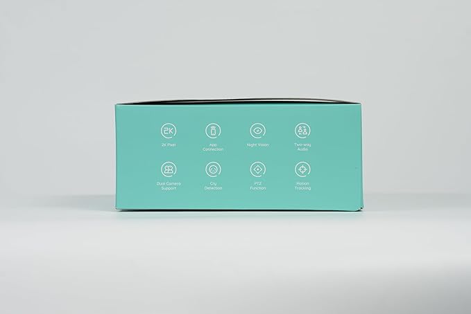 BOIFUN 2K Split-Screen 5 Inch Wi-Fi Baby Monitor with 2 360° Cameras, AI Motion & Sound & Humidity & Temp Detection, Auto Tracking Via Smartphone App and Monitor Control, Infrared Night Vision-CubbioJoy