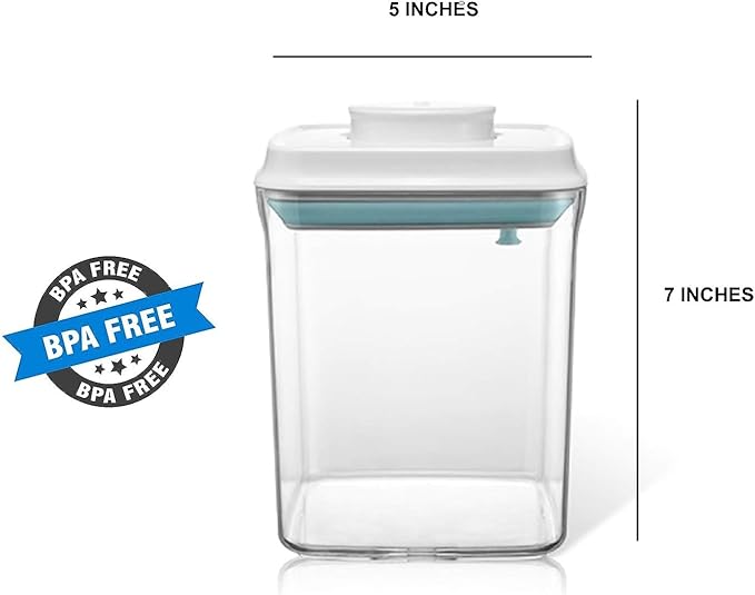 Airtight Food Storage Container Formula Milk Powder Containers Dispenser with Spoon BPA-Free for Home Travel 1500ML / 1.5 Qt, No Scraper Design-CubbioJoy