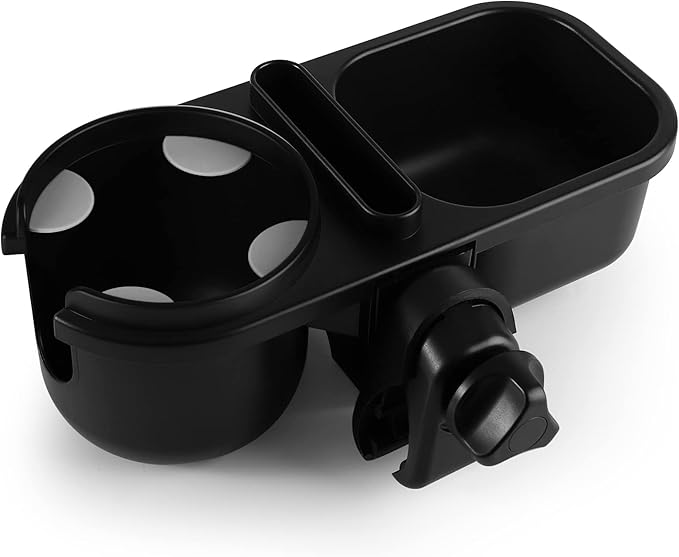 Accmor Stroller Cup Holder with Tray, Universal Cup Holder, Bike Bottle Holder, 360° Rotatable Large Caliber Drinks Holder for Stroller, Bike, Wheelchair, Walker-CubbioJoy