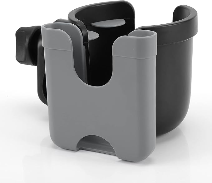Accmor Stroller Cup Holder with Phone Holder, Bike Cup Holder, Universal Cup Holder for Uppababy Nuna Doona Strollers, 2-in-1 Cup Phone Holder for Stroller, Bike, Wheelchair, Walker, Scooter-CubbioJoy