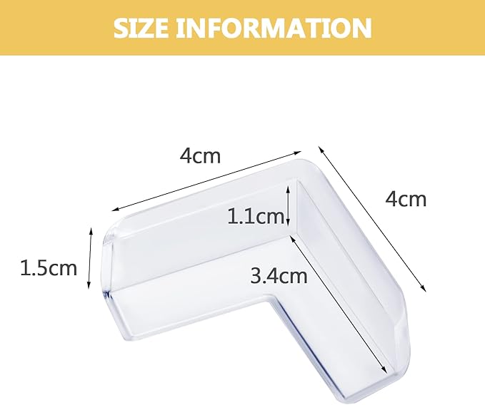 12 Pack Table Corners, Corner Guards, Clear Corner Protectors, Corner Protectors, Baby Proof Corner Guards Stop Child Head Injuries Tables, Furniture & Sharp Corners Baby Proofing (L-Shaped)