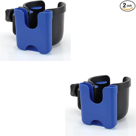 Accmor Stroller Cup Holder with Phone Holder, Bike Cup Holder, Universal Cup Holder for Uppababy Nuna Doona Strollers, 2-in-1 Cup Phone Holder for Stroller, Bike, Wheelchair, Walker, Scooter-CubbioJoy