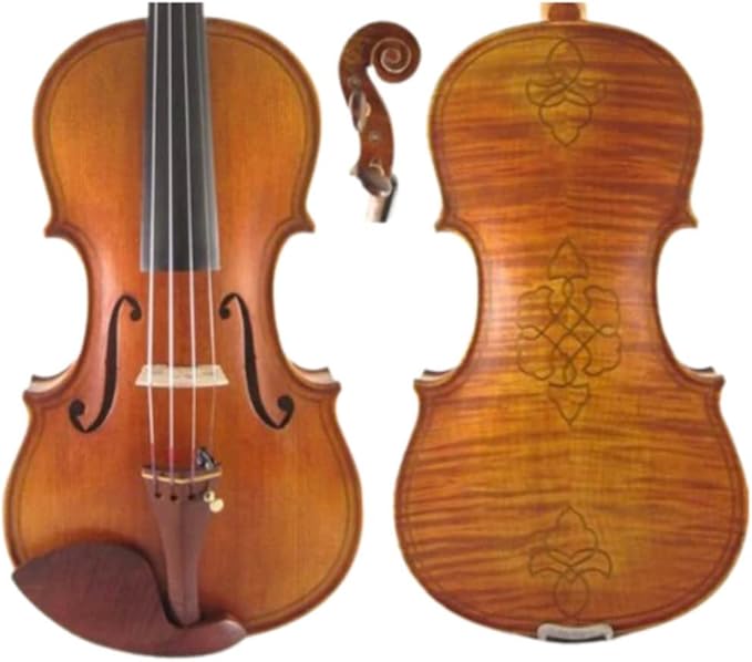 D Z Strad Violin – Gasparo da Salo, 1590, “Adam” Copy With Dominant Strings, Case and Bows (4/4 - Full Size)-CubbioJoy