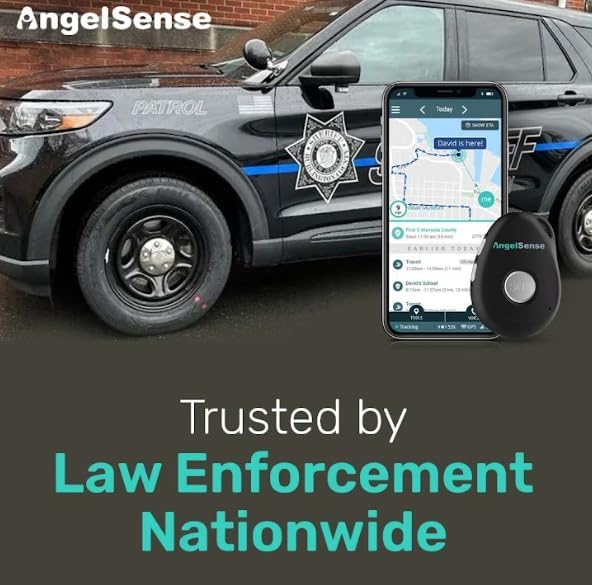 AngelSense Personal GPS Tracker for Kids, Teen, Autism, Special Needs, Elderly, Dementia - 2-Way Auto-Answer Speakerphone & SOS Button - School Bus Tracking - Subscription Required-CubbioJoy