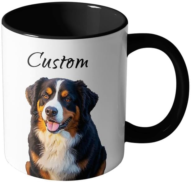 Custom Mug, Customized Photo Coffee Mug Oil Painting Effect, Personalized 11 Oz Ceramic Mug with Text Photo, Taza Personalizadas for Men Women-CubbioJoy