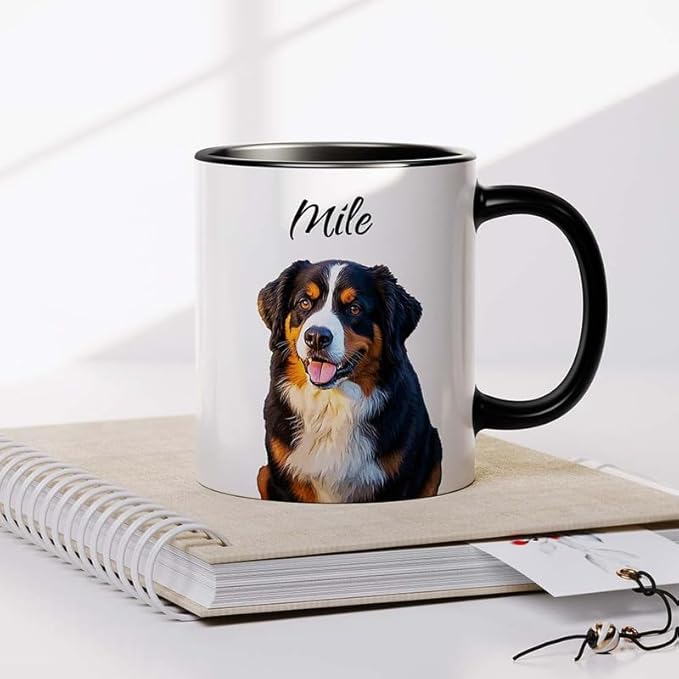 Custom Mug, Customized Photo Coffee Mug Oil Painting Effect, Personalized 11 Oz Ceramic Mug with Text Photo, Taza Personalizadas for Men Women-CubbioJoy