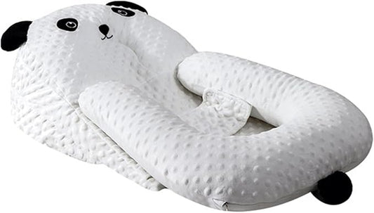 Infants Feeding Pillow, Infants Multifunctional Feeding Support Pillow 3 Piece Set, Infants Anti Breastfeeding Anti Choking Bed Medium Feeding Pillow, Travel Portable Removable Support Pillow, Cream-CubbioJoy