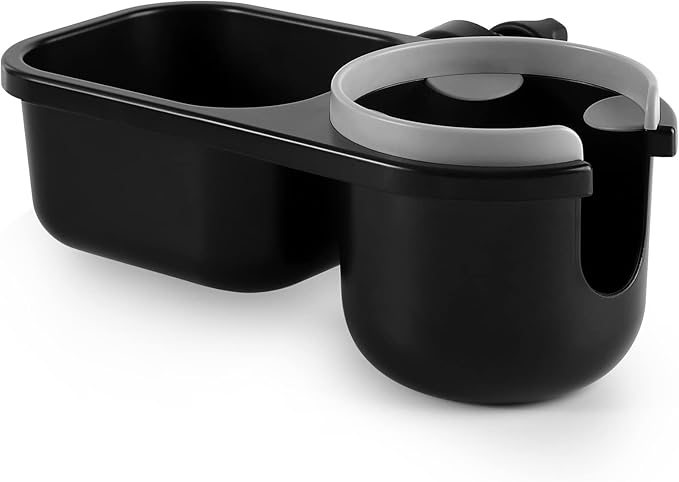 Accmor Stroller Cup Holder with Tray, Universal Cup Holder, Bike Bottle Holder, 360° Rotatable Large Caliber Drinks Holder for Stroller, Bike, Wheelchair, Walker-CubbioJoy