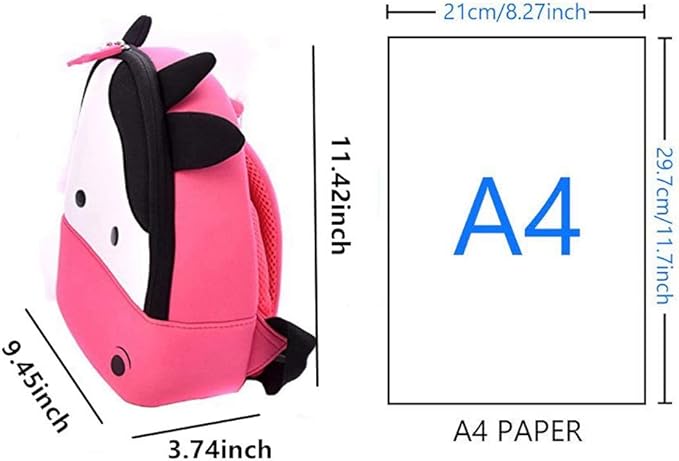 JiePai Cow Toddler Kids Backpack with Harness Leash for Boys Girls Age 1-3-CubbioJoy