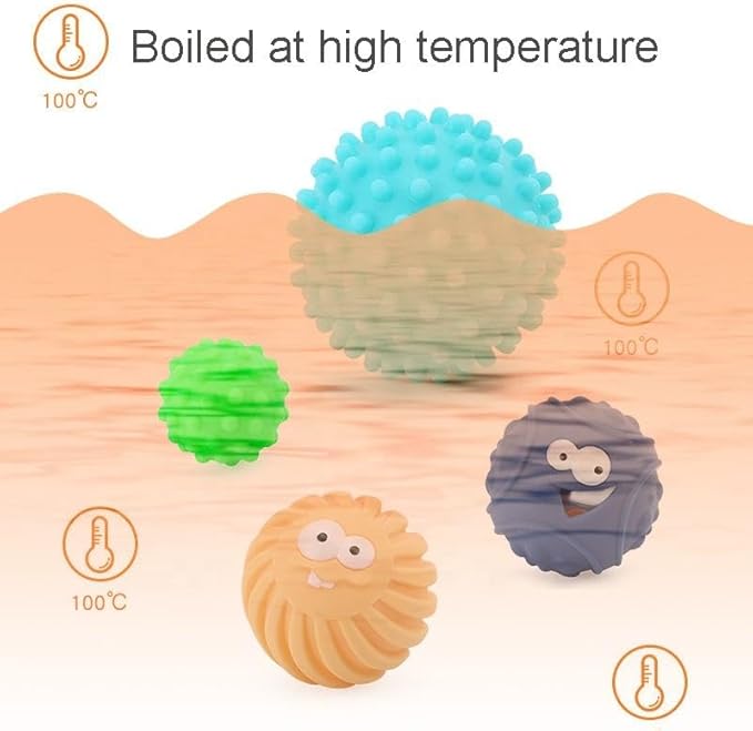 Baby Sensory Toys Montessori Balls for Toddlers 1-3, Perfect Teething Gift, Sensory Balls in Ball for Babies 6-12 Months, Promotes Hand-Eye Coordination, Fine Motor Skills-CubbioJoy
