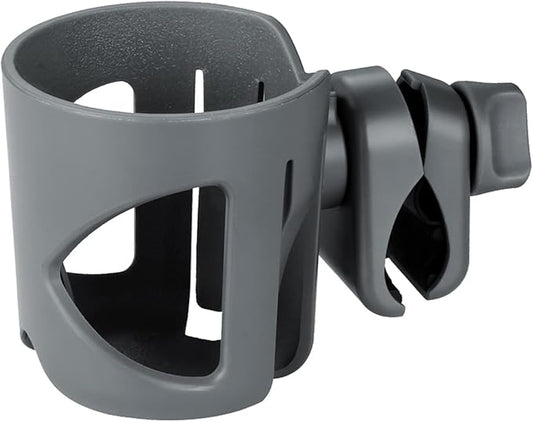 Accmor Universal Cup Holder, Stroller Cup Holder, 360° Rotatable Large Caliber Designed Bottle Holder for Stroller, Bike, Wheelchair, Walker, Scooter, Grey-CubbioJoy