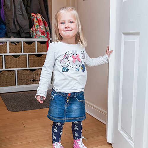 Cardea Child Safety Door Finger Pinch Guard Hinge Protector for The Front of The Door – White (Single Pack)-CubbioJoy