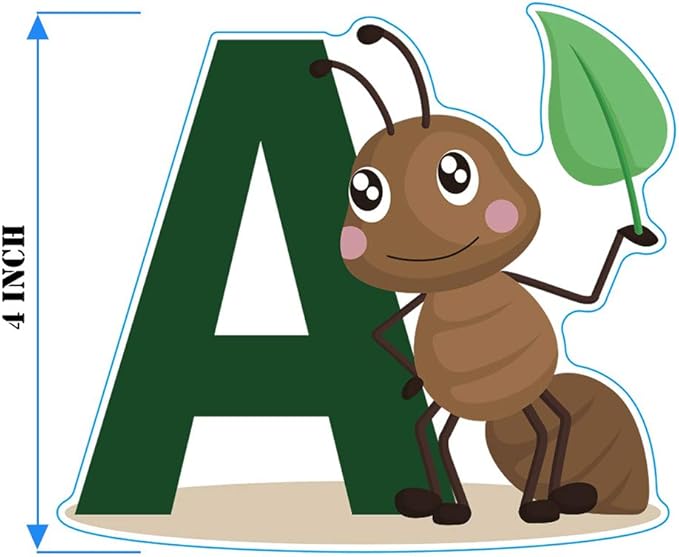 DEKOSH Animal Alphabet Kids Wall Decals - Peel & Stick Educational Baby Stickers for Playroom, Classroom Decoration-CubbioJoy