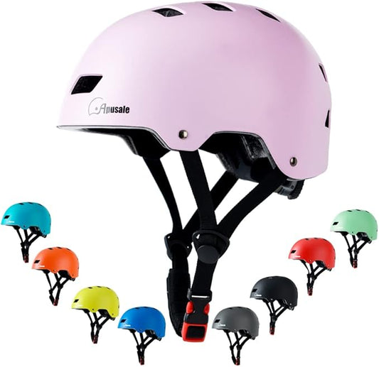 Bike Skateboard Helmet, Adjustable and Multi-Sport for Skate Scooter, 3 Sizes for Adult Youth Kids Toddler-CubbioJoy