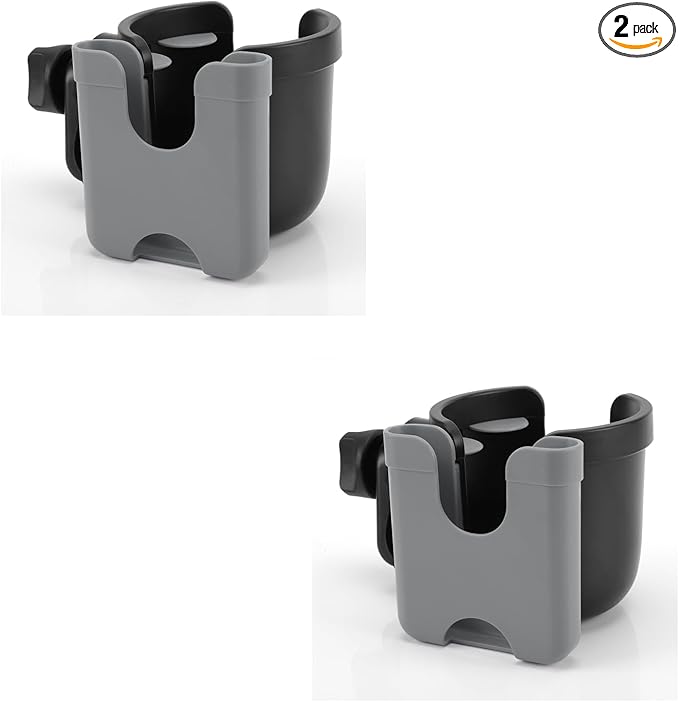 Accmor Stroller Cup Holder with Phone Holder, Bike Cup Holder, Universal Cup Holder for Uppababy Nuna Doona Strollers, 2-in-1 Cup Phone Holder for Stroller, Bike, Wheelchair, Walker, Scooter-CubbioJoy