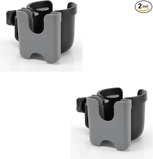 Accmor Stroller Cup Holder with Phone Holder, Bike Cup Holder, Universal Cup Holder for Uppababy Nuna Doona Strollers, 2-in-1 Cup Phone Holder for Stroller, Bike, Wheelchair, Walker, Scooter-CubbioJoy