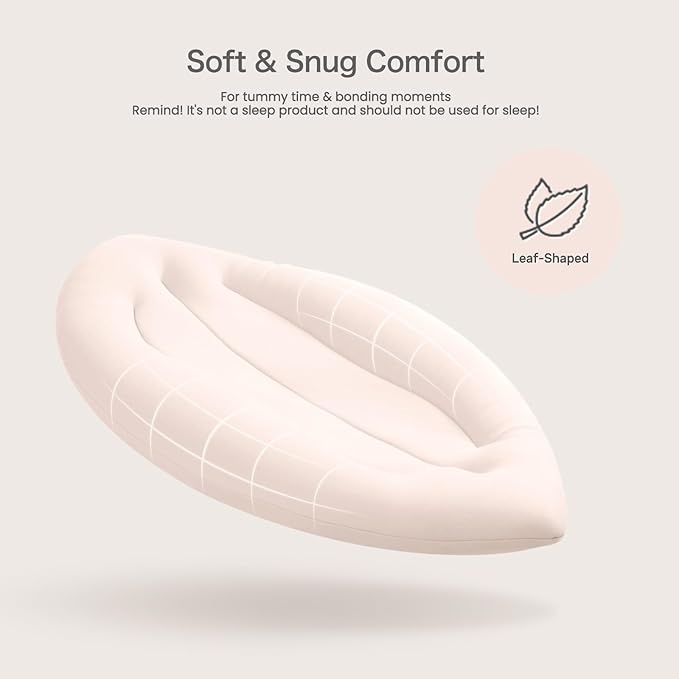 Baby Lounger for Newborn: Skin-Friendly & Breathable for 0-12 Months Infant Tummy Time Playtime & Diaper Changes - Portable & Lightweight Cushion for New Parents-CubbioJoy