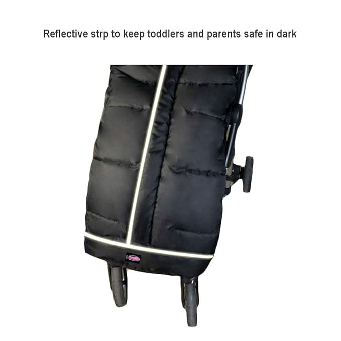 Cozy Toe Stroller Bunting Bag,Soft Coral Fleece Lining,Weather Proof Universal Footmuff Adaptable for Strollers Joggers Pushchair-CubbioJoy