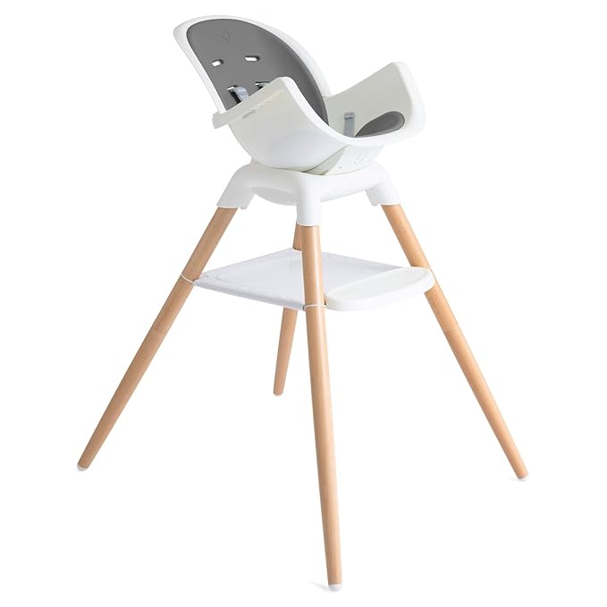Joie Chai Multi-Mode Highchair - European Beech Wood, Convertible, 9+ Modes, Birth up to 60 lb. (Shadow)-CubbioJoy