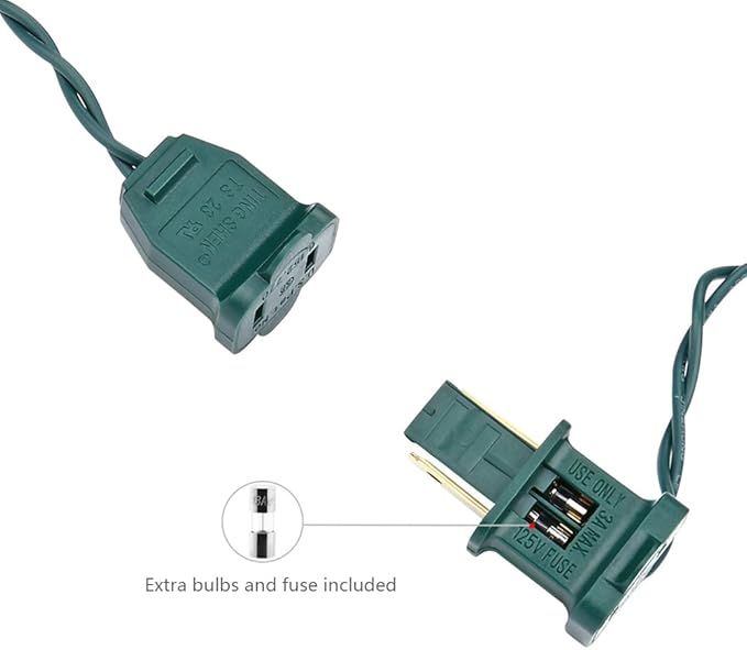 Brizled Red Christmas Lights, 33ft 100 LED Connectable Christmas String Light, 120V UL Certified LED Light String for Indoor & Outdoor, Xmas Tree, Garden, Party and Holiday Decoration-CubbioJoy