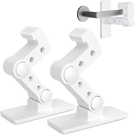 Child Proof Door Lever Lock - Door Locks for Kids Safety - Door Knob Child Proof - Baby Proofing 3M Adhesive - Door Handle Child Proof - White Baby Safety Locks for Toddlers - 2 Pack-CubbioJoy