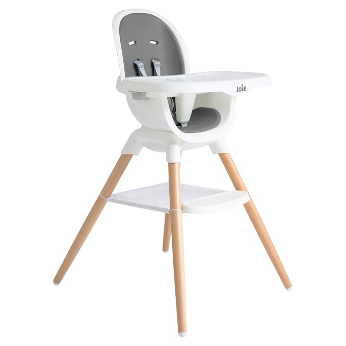Joie Chai Multi-Mode Highchair - European Beech Wood, Convertible, 9+ Modes, Birth up to 60 lb. (Shadow)-CubbioJoy