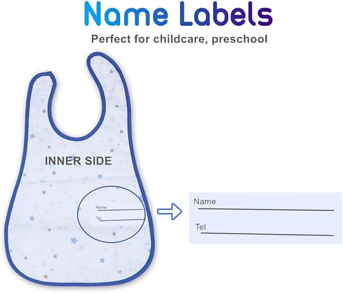 Baby bibs Waterproof Toddler bib - Feeding bib with Pocket for Infant Boy Girl Washable 6-36M-CubbioJoy