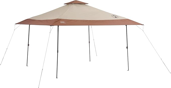 Coleman 13x13ft Instant Canopy Sun Shelter, Portable Shade Tent Sets Up in 3 Minutes, Vented Roof for Airflow & UPF 50+ Sun Protection, Great for Beach, Park, Tailgating, Camping, Backyard & More-CubbioJoy