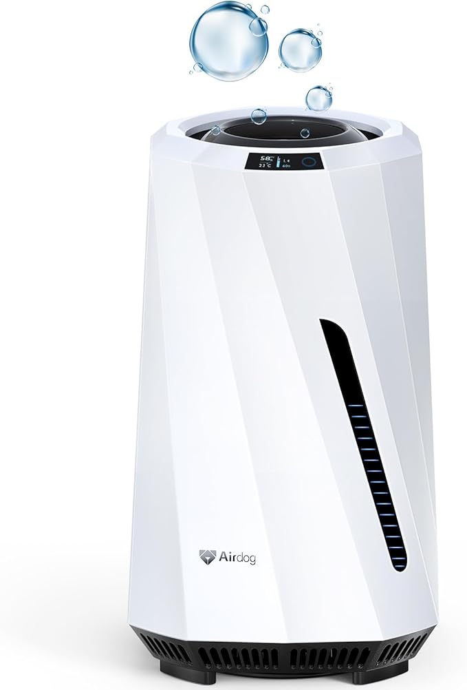 Airdog H5 Evaporative Humidifier for Baby- Mist-Free Humidifier, Mold Free humidifier, Quiet, LED Water Level Display for Premium Home Décor & Protection, Washable Filter, 0.8 Gallon Tank, 5 Modes-CubbioJoy