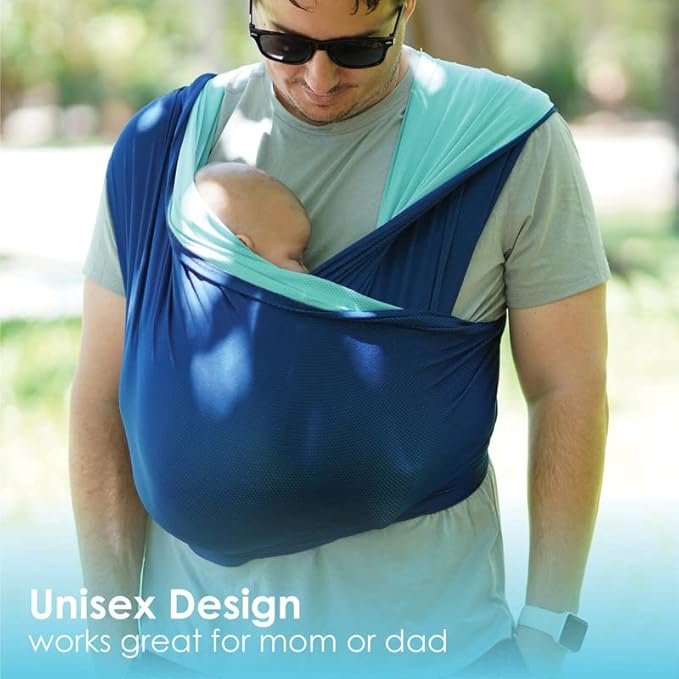 Active Oasis Baby K'tan Baby Carrier Wrap: #1 Easy Pre-Wrapped Baby Sling Gift | Breathable Sport Blend | UVA/UVB Infant Sun Protection | Promotes Safe Hygiene | Newborn up to 35lb (See Size Chart)-CubbioJoy