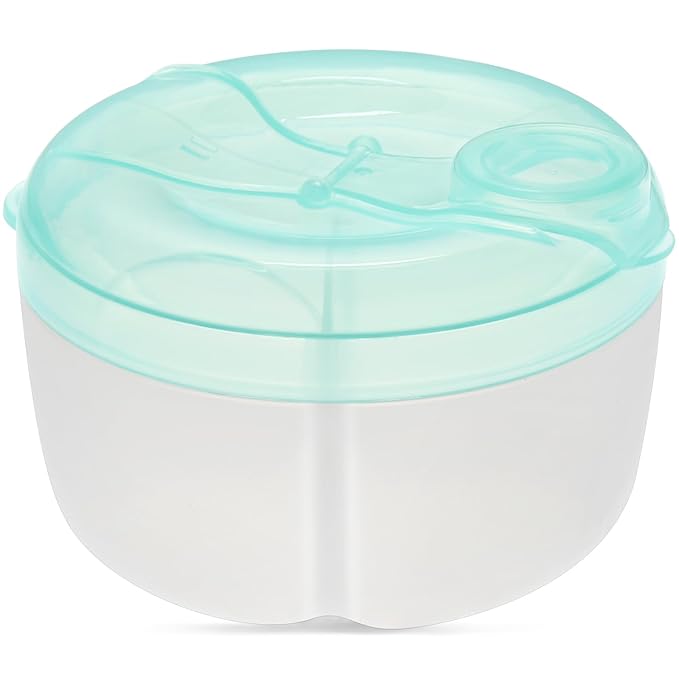 Accmor Baby Formula Dispenser On The Go, Formula Container to Go, Non-Spill Rotating Three-Compartment Formula Dispenser and Snack Storage Container for Infant Toddler Traveling-CubbioJoy
