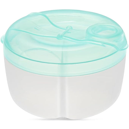 Accmor Baby Formula Dispenser On The Go, Formula Container to Go, Non-Spill Rotating Three-Compartment Formula Dispenser and Snack Storage Container for Infant Toddler Traveling-CubbioJoy