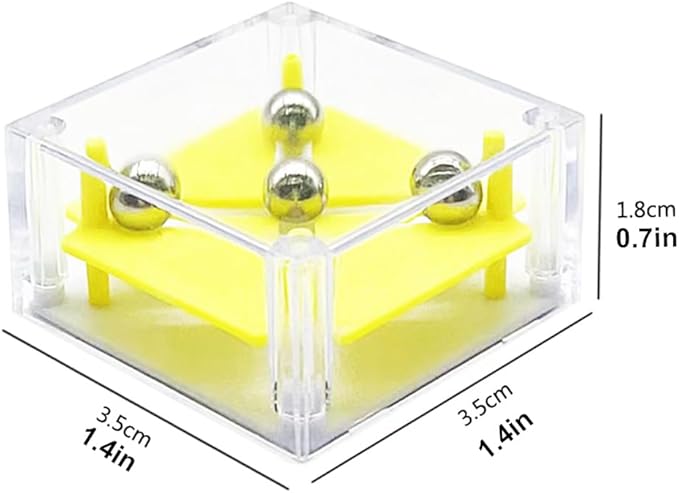 24 Pcs Balance IQ Maze Game，Mini Maze Cube Puzzle Box 3D Brain Maze Toy Puzzles Party Favor Games, Ideal Prizes Gifts for Kids and Adults-CubbioJoy