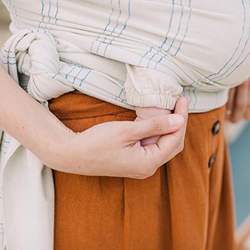 Boba Baby Wrap Carrier – Original Baby Sling Carrier for Newborns (7–35 lbs), Soft, Secure, Hands-Free & Ergonomic, Ideal for Comfortable Bonding, New Parents (Serenity Riviera)-CubbioJoy