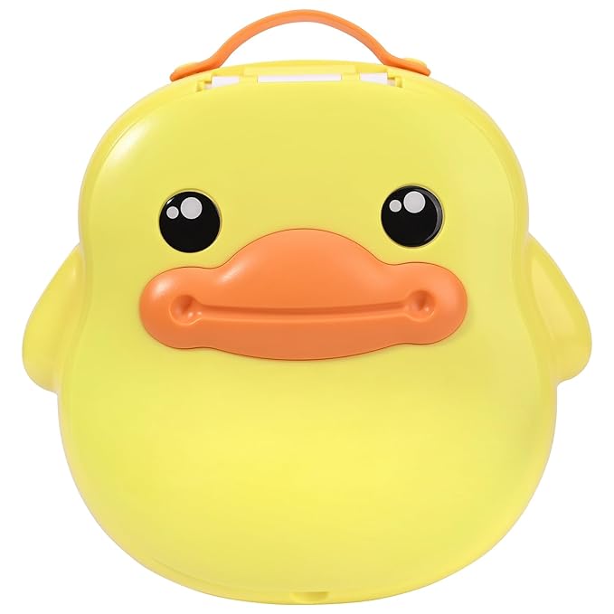 Bebamour Potty Training Toilet 3 in 1 Multi-Functional Potty Seat Detachable Baby Potty Step Stool Anti-Slip Stable Potty Training Toilet with 100 Pack Trash Bags (Yellow)-CubbioJoy