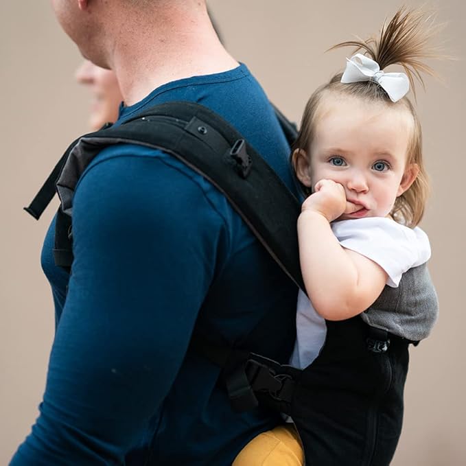 Beco Baby Carrier 8 Hybrid Newborn to Toddler Carrier (7-45lbs) - All in 1 Mesh Toddler Carrier - Baby Carrier Backpack, Front and Hip Carrier with Adjustable Seat - Cooling Ergonomic Carrier (Black)-CubbioJoy