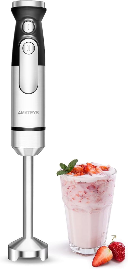 Immersion Blender,700W Handheld with Heavy Copper Motor,Infinitely Variable Speeds Stick Kitchen Blender,Detachable Stainless Steel Smoothie,for Soup Puree Baby Food Juice-CubbioJoy