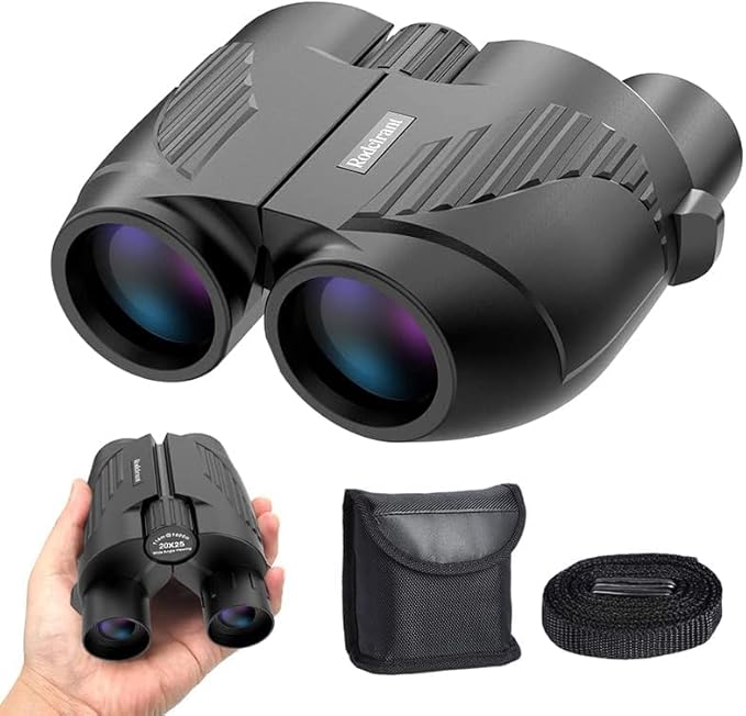 20x25 Binoculars for Adults and Kids, High Power Easy Focus Compact Binoculars with Low Light Vision for Bird Watching and Travel-CubbioJoy