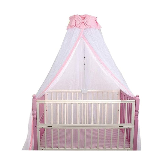 CdyBox Breathable Crib Netting Bed Curtains Canopy for Kids Mosquito Net Bedroom Decor (Pink, Mosquito net)-CubbioJoy