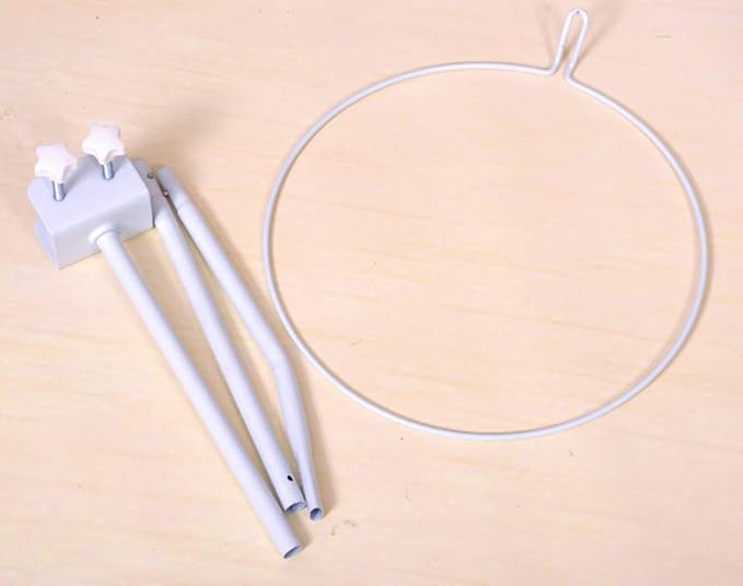 CdyBox Crib Canopy Holder Universal Metal Adjustable Clip-On Stand Bracket for Crib Cot Bed Mosquito Net(White, Stand only)-CubbioJoy