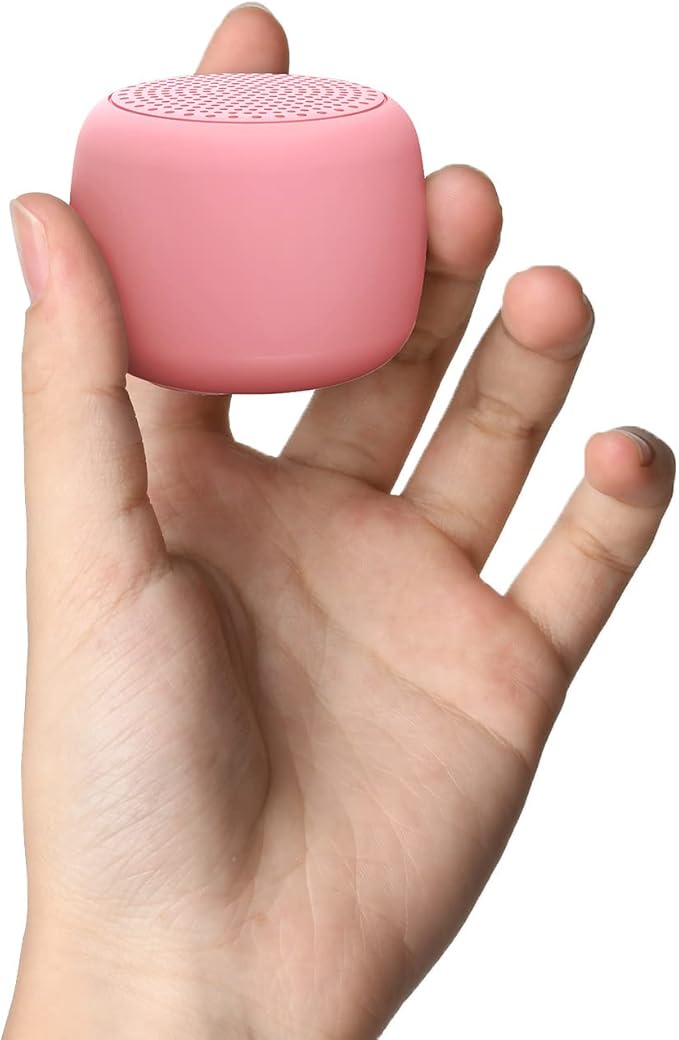 Babelio White Noise Sound Machine for Adults Kids Baby, Mini, 15 Non-looping Sounds, Timer, Memory Function, Easy to Pocket and Travel Pink-CubbioJoy