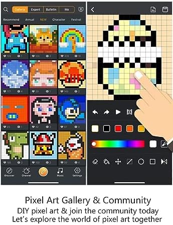 Divoom Ditoo Retro Pixel Art Game Bluetooth Speaker with 16X16 LED App Controlled Front Screen (Pink)-CubbioJoy