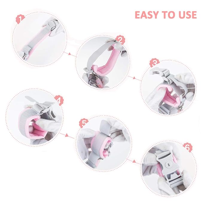 Anti Lost Wrist Link (8.2ft), Socub Breathable Toddler Leash Wrist for Child Safety, Wrist Link for Kids with Key Lock, Pink-CubbioJoy