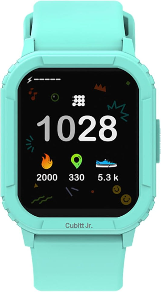 Cubitt Jr Smart Watch Fitness Tracker for Kids and Teens, with Games, Step Counter, Sleep Monitor, Heart Rate Monitor, Activity Tracker, Good Habits Alarms, 1.52" Touch Screen, IP68 Waterproof-CubbioJoy