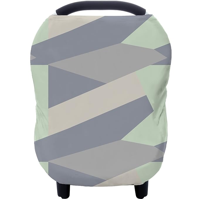 Carseat Cover for Boy and Girls - Multi-use Nursing Canopy for Breastfeeding, Stroller and High Chair Cover (Baby Green)-CubbioJoy