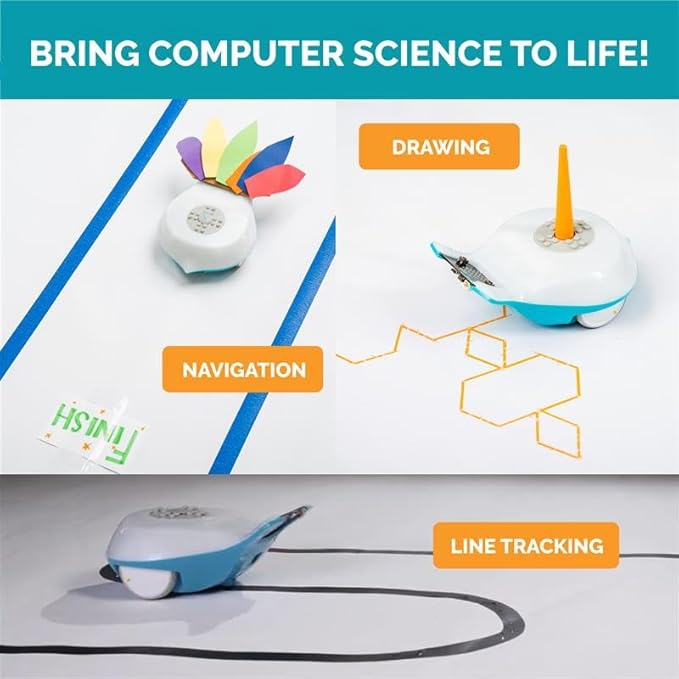 BirdBrain Finch Robot Starter Flock with Microbit I STEM Coding Robot for Classrooms I Learn Python and 8 Coding Languages I Programmable Robotics I Remote Control and App Controlled | Ages 5 to 16-CubbioJoy