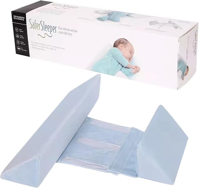 Baby Side Sleeper Weddge Breathable Pillow, Removable and Washable Breathable Bedding Set, Medium-CubbioJoy