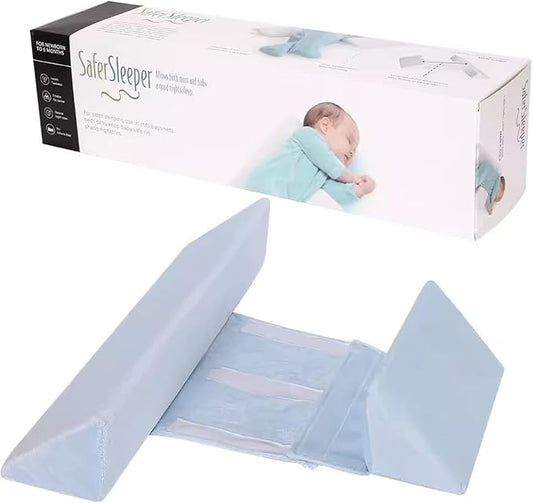 Baby Side Sleeper Weddge Breathable Pillow, Removable and Washable Breathable Bedding Set, Medium-CubbioJoy