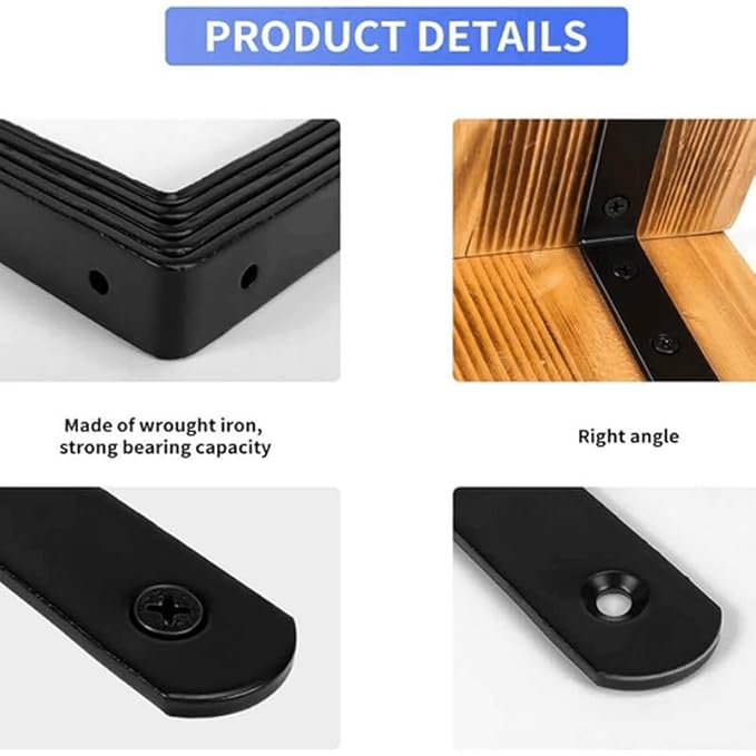 Anti Tip Furniture Anchors for Baby Pet Proofing,Furniture Wall Anchor Furniture Dresser Bookshelf Falling Prevention Device for Children (BLACK-2PACK)-CubbioJoy